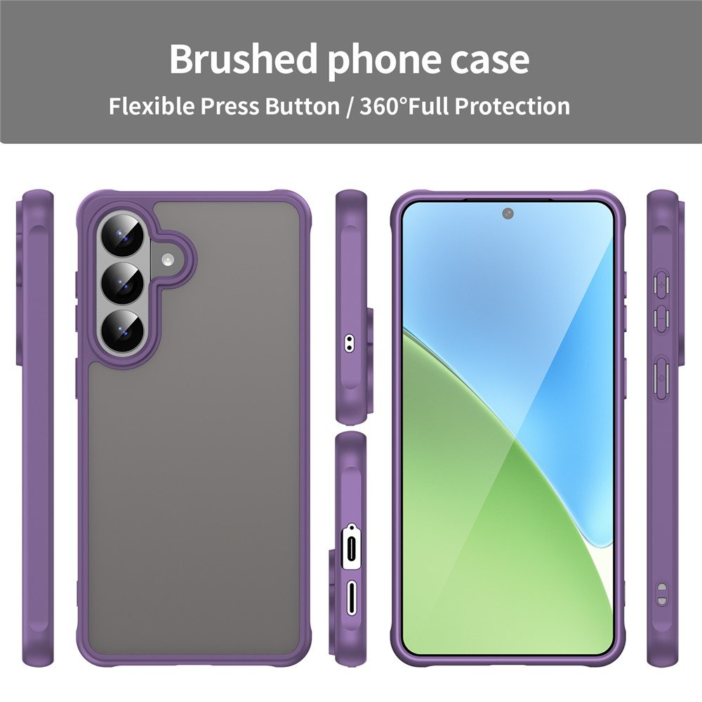 Mat prozirna maskica za Samsung S26+ - ljubičasta - Slika 4