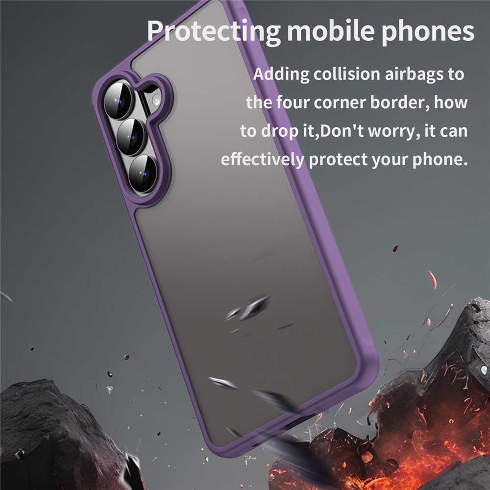 Mat prozirna maskica za Samsung S26+ - ljubičasta - Slika 7