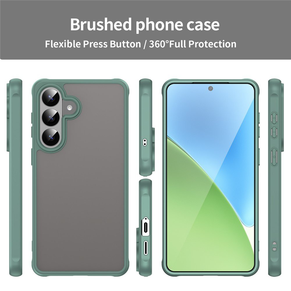 Mat prozirna maskica za Samsung S26+ - zelena - Slika 4