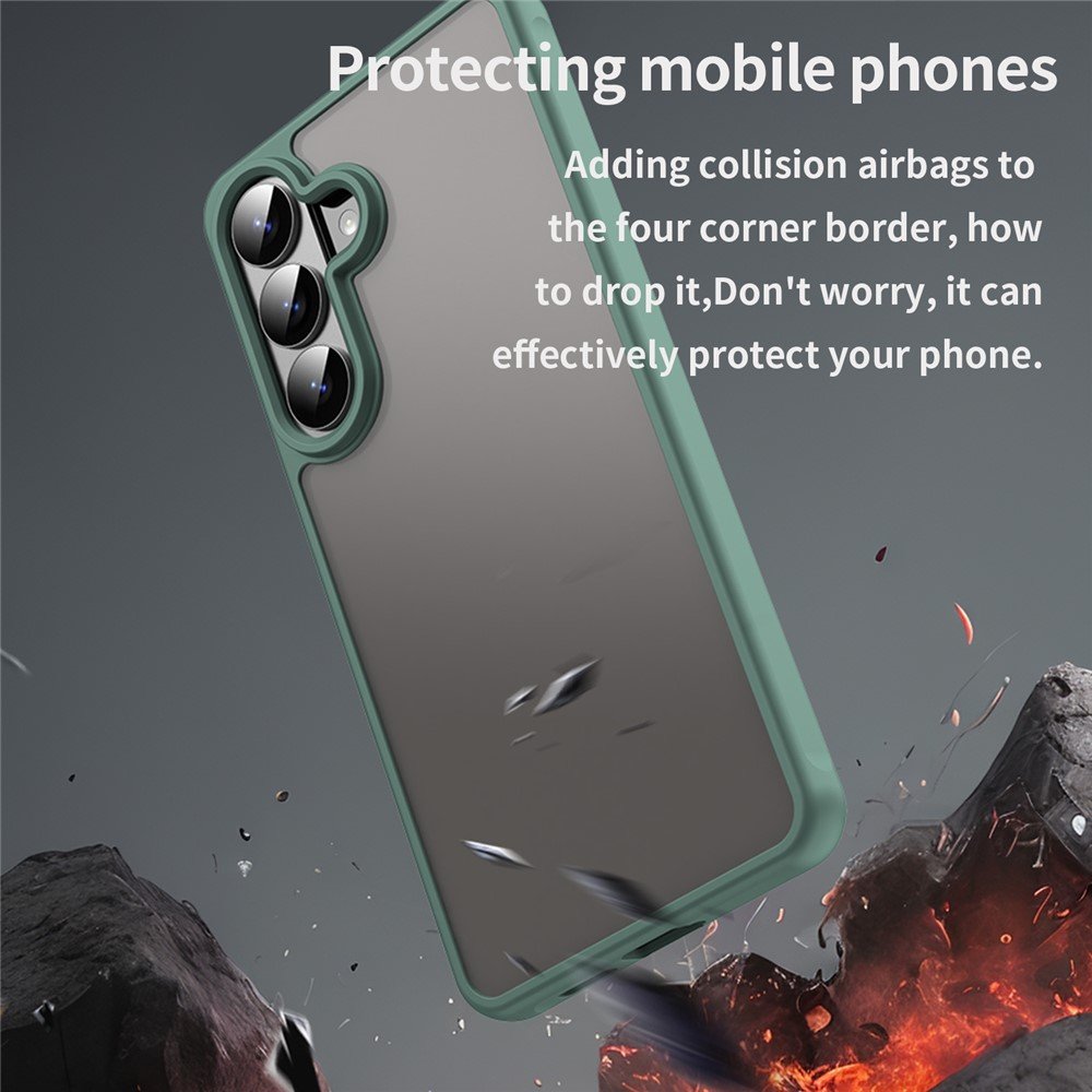 Mat prozirna maskica za Samsung S26+ - zelena - Slika 6