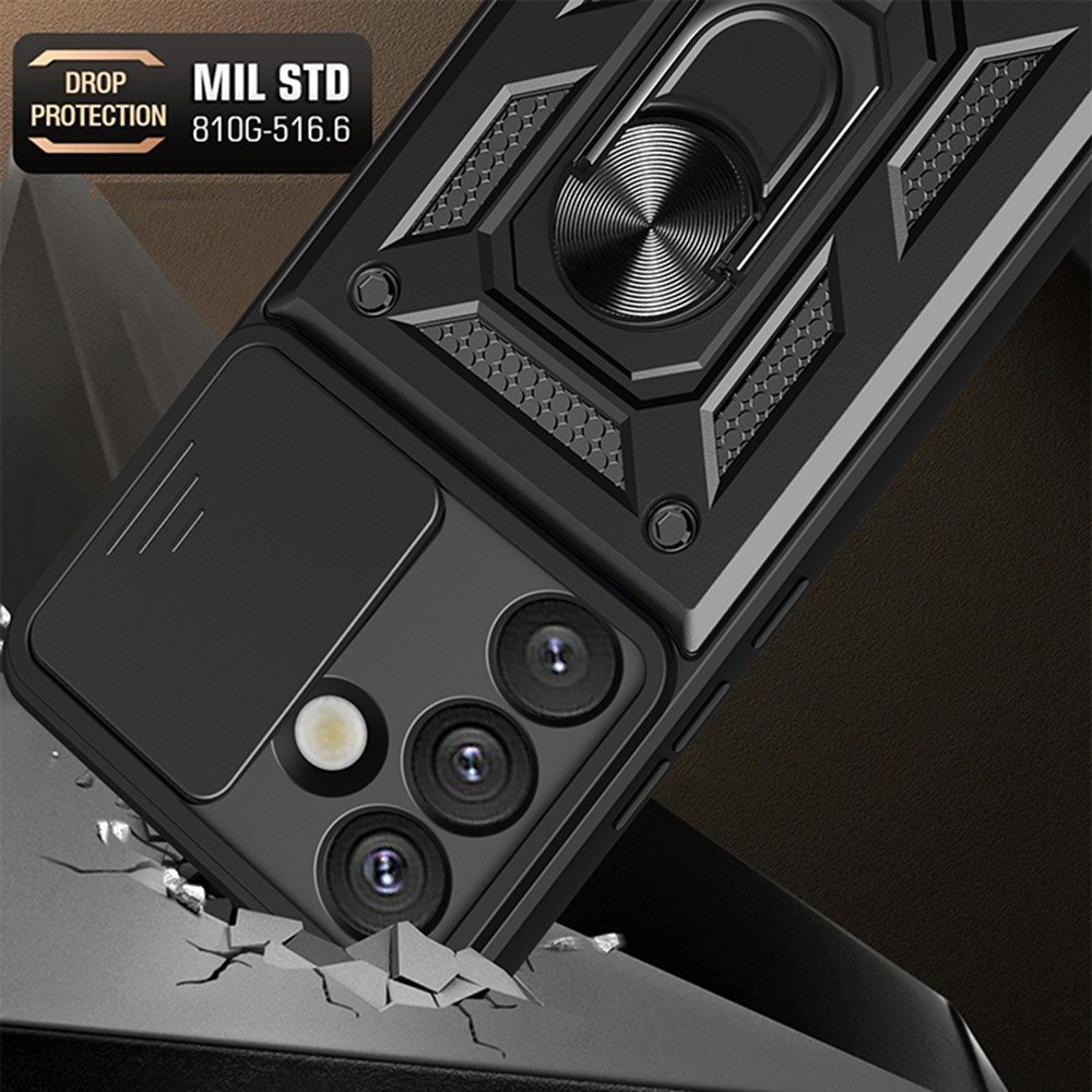 Hybrid Armor Camshield maskica s poklopcem kamere za Samsung S26 – zelena - Slika 9