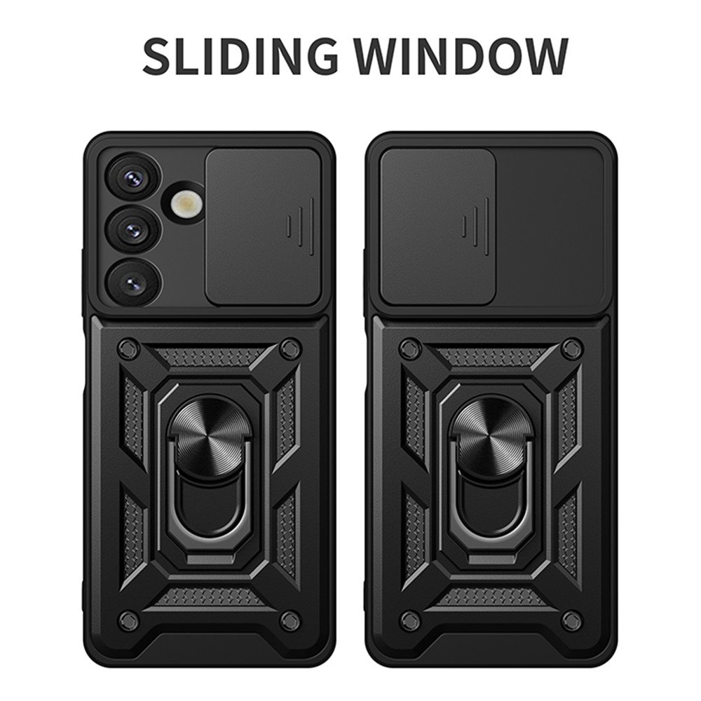 Hybrid Armor Camshield maskica s poklopcem kamere za Samsung S26 – zelena - Slika 2