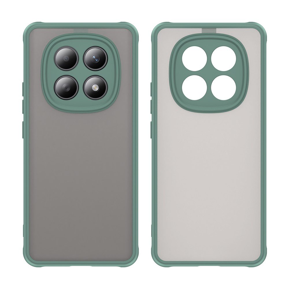 Mat prozirna maskica za Xiaomi Redmi Note 15 - zelena