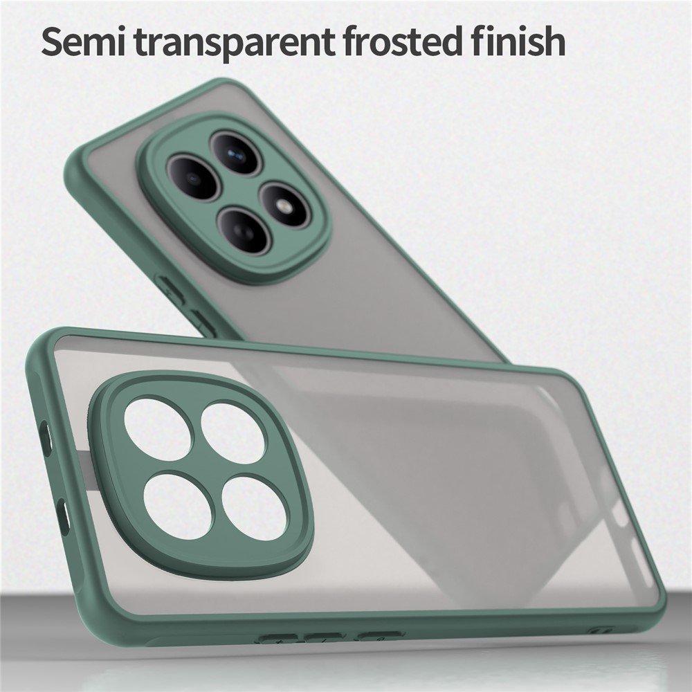 Mat prozirna maskica za Xiaomi Redmi Note 15 - zelena - Slika 4