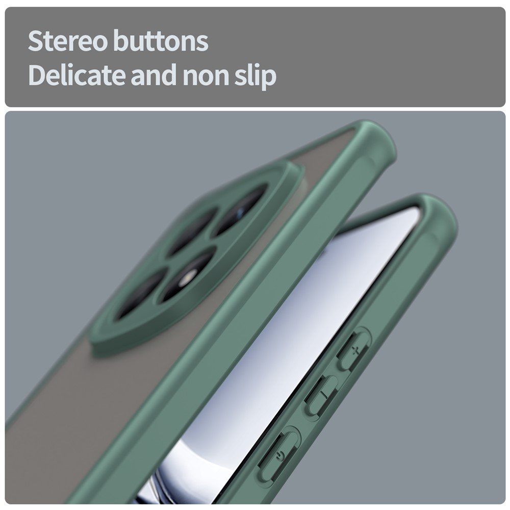 Mat prozirna maskica za Xiaomi Redmi Note 15 - zelena - Slika 5