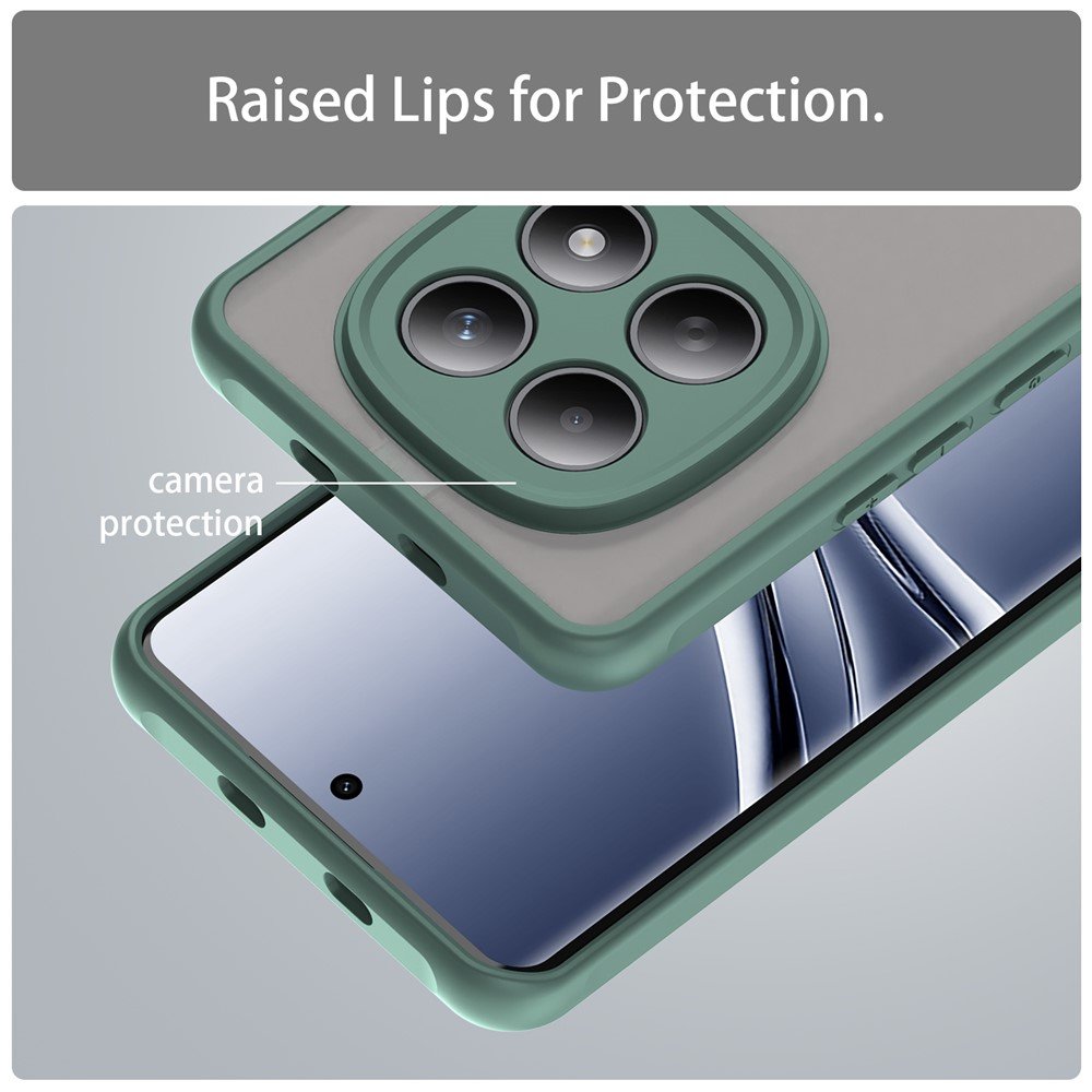 Mat prozirna maskica za Xiaomi Redmi Note 15 - zelena - Slika 9