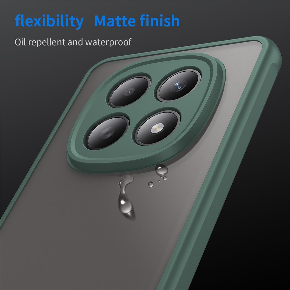 Mat prozirna maskica za Xiaomi Redmi Note 15 - zelena - Slika 8