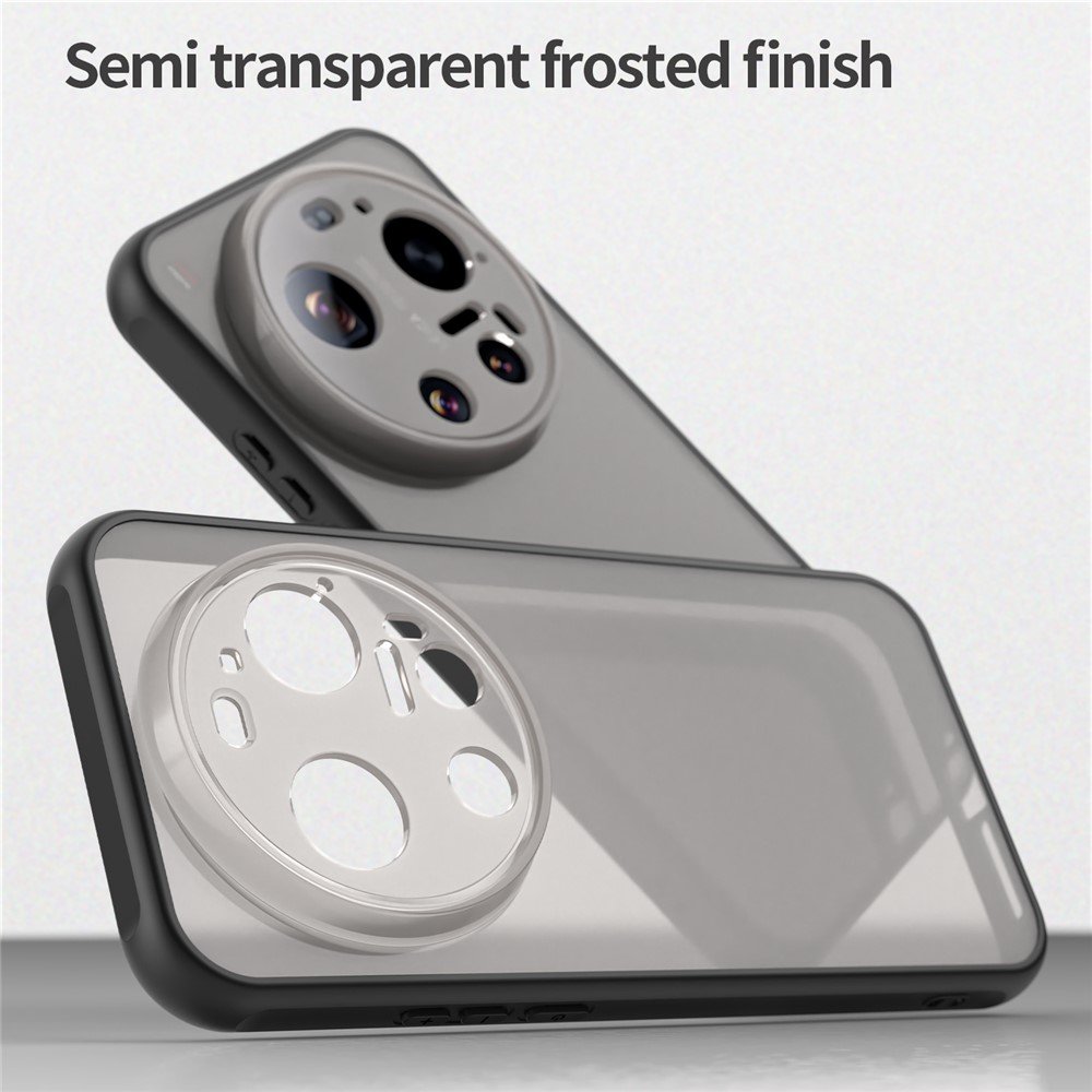 Mat prozirna maskica za Xiaomi 17 Ultra - crna - Slika 10