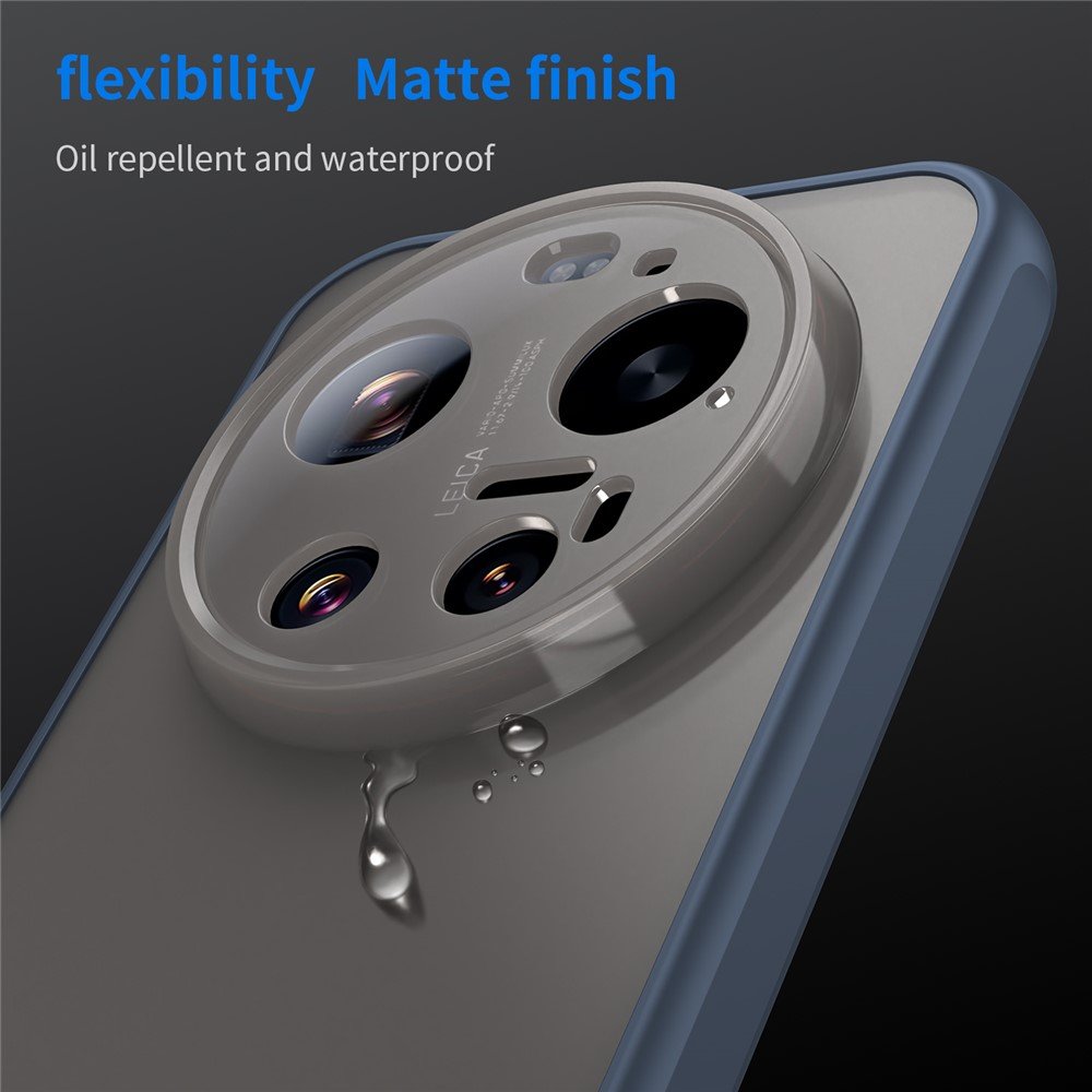 Mat prozirna maskica za Xiaomi 17 Ultra - plava - Slika 7