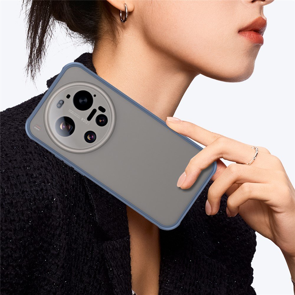 Mat prozirna maskica za Xiaomi 17 Ultra - plava - Slika 10