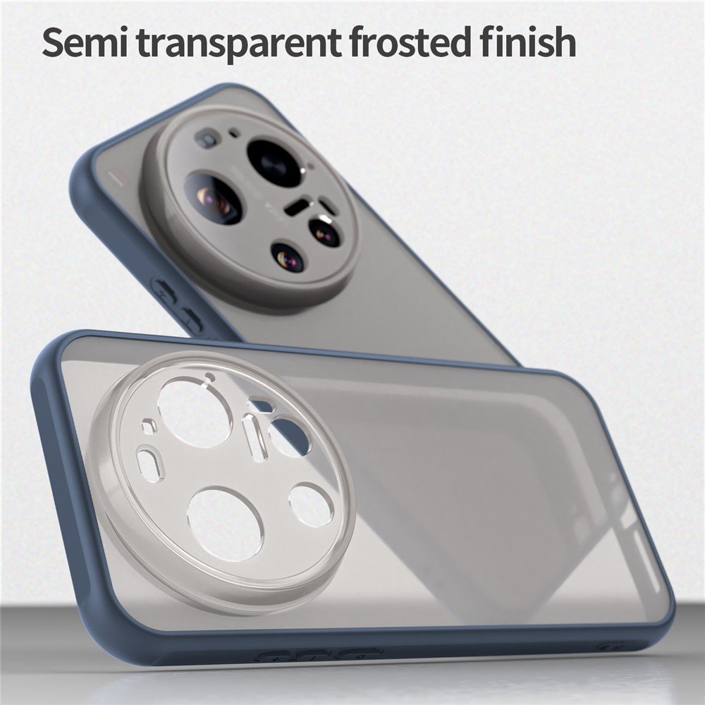 Mat prozirna maskica za Xiaomi 17 Ultra - plava - Slika 3