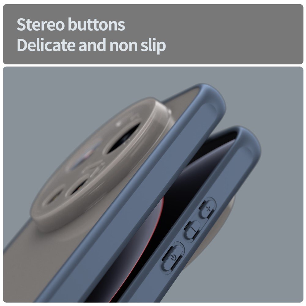 Mat prozirna maskica za Xiaomi 17 Ultra - plava - Slika 4