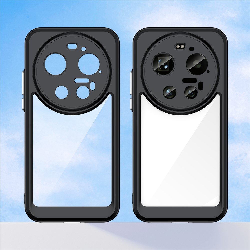 Outer space prozirna maskica s crnim gel okvirom za Xiaomi 17 Ultra - Slika 5