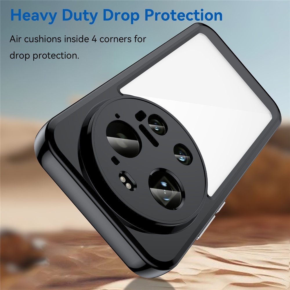 Outer space prozirna maskica s crnim gel okvirom za Xiaomi 17 Ultra - Slika 3