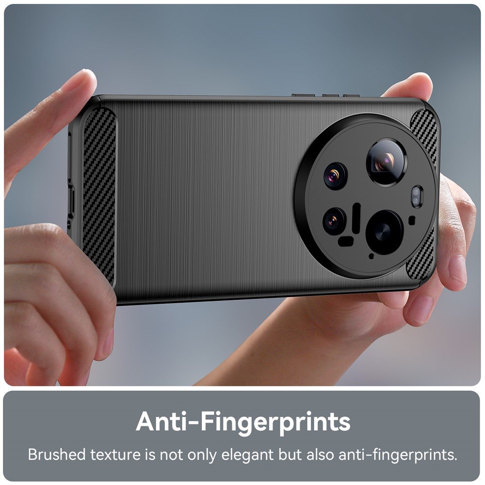 Carbon maskica za Xiaomi 17 Ultra - crna - Slika 3