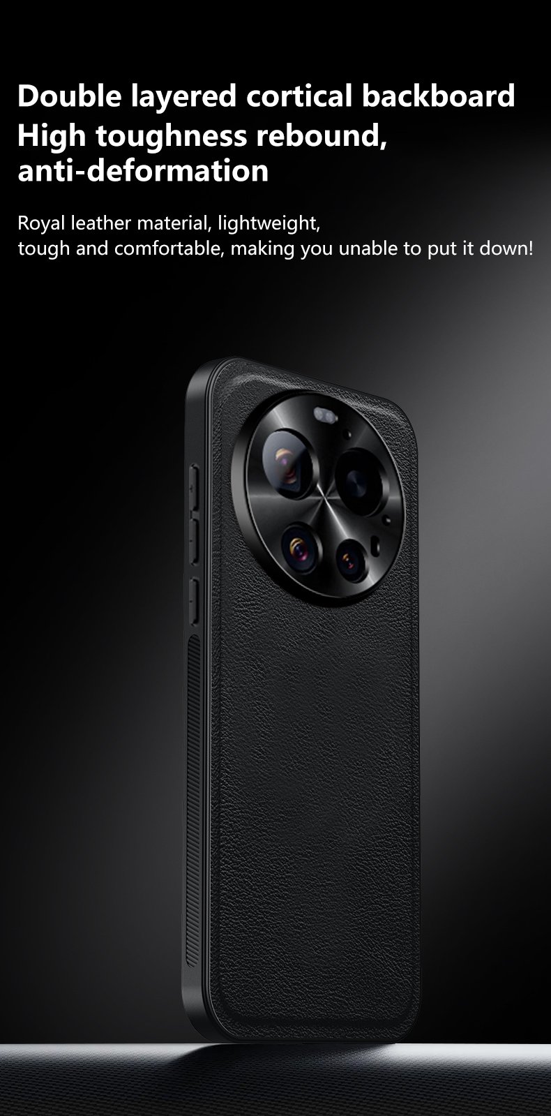 Retro kožna maskica za Xiaomi 17 Ultra - smeđa - Slika 4