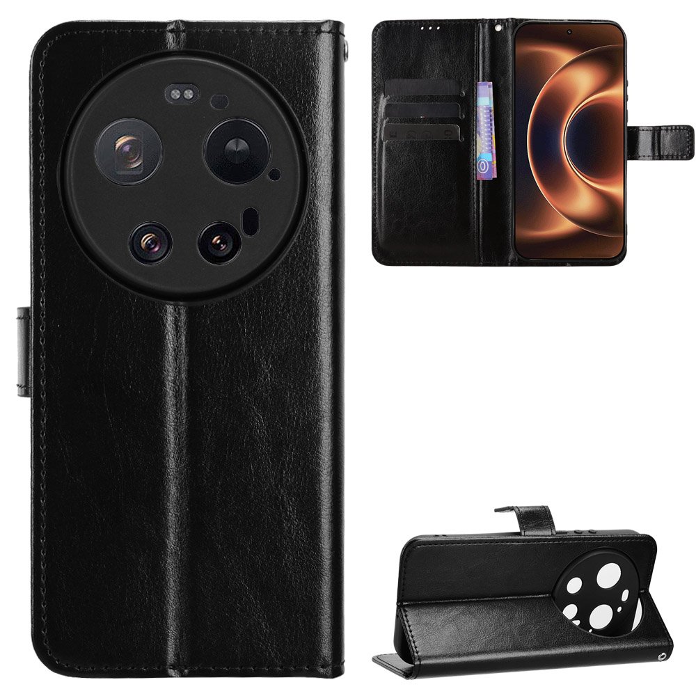 Preklopna wallet maskica za Xiaomi 17 Ultra - crna - Slika 8