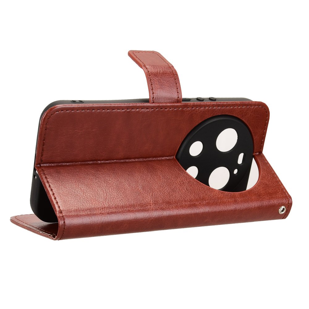 Preklopna wallet maskica za Xiaomi 17 Ultra - smeđa - Slika 3