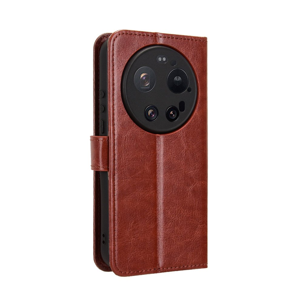 Preklopna wallet maskica za Xiaomi 17 Ultra - smeđa - Slika 2